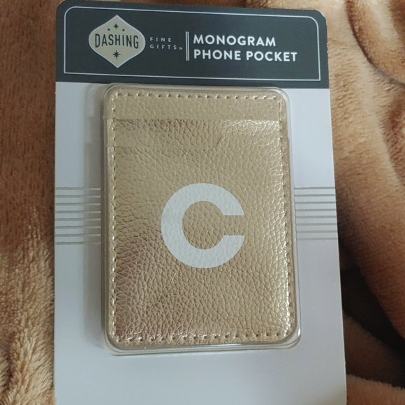 🤩🤩🤩Monogram Cell Phone Pocket -  Initial C - Picture 1 of 4